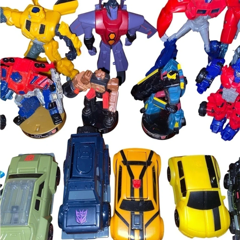 Vintage First Edition Bumblebee + 21 Lot Of Mini/Small Transformer Hasbro Toys